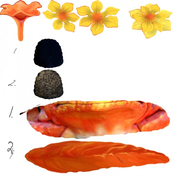 Creation of Froggy Flowers: Step 9